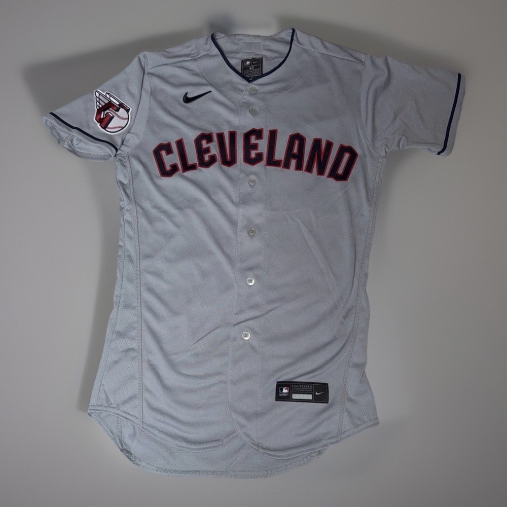 *NEW Team Issued Cleveland Guardians Nike Authentic On-Field Away Jersey 40/Med